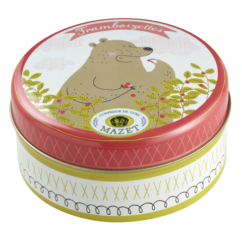 Boite ours, Framboizettes 65g