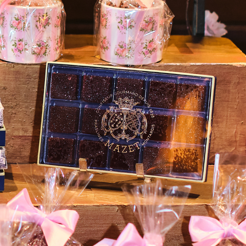 Coffret Pâtes de fruits artisanales Framboise-Rose | Confiserie Royale