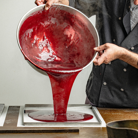 Coffret de Pâtes de fruits Framboise-Rose