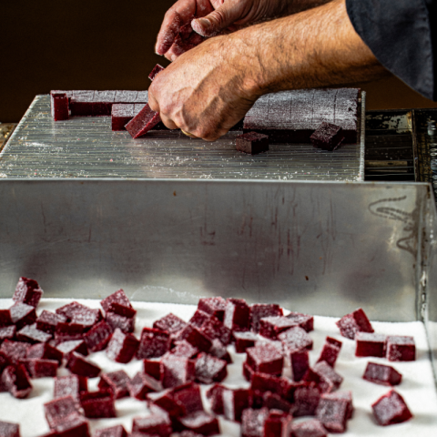 Coffret de Pâtes de fruits Framboise-Rose
