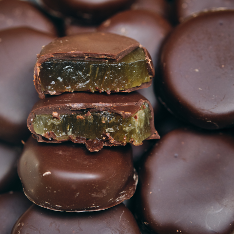 Pétales de Gingembre de Noël Chocolat Noir