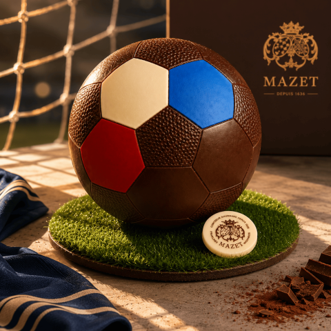 Ballon de Football en Chocolat noir artisanal I Coupe du Monde 2026