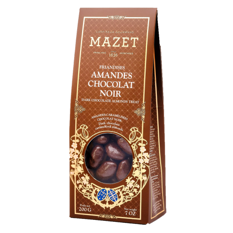 Amandes - Etui Amandes Chocolat Noir 200g