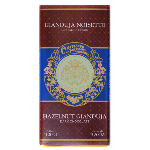 Tablette Chocolat noir Gianduja noisette 100g