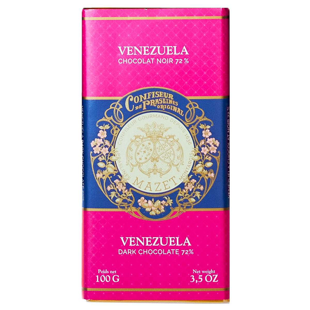 Tablettes de Chocolat - Tablette Chocolat noir VENEZUELA...
