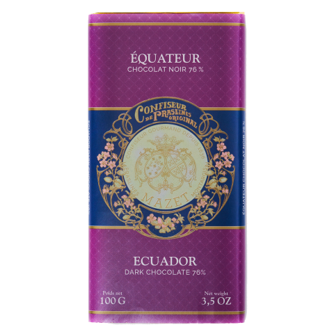 Tablette Chocolat noir EQUATEUR 100g