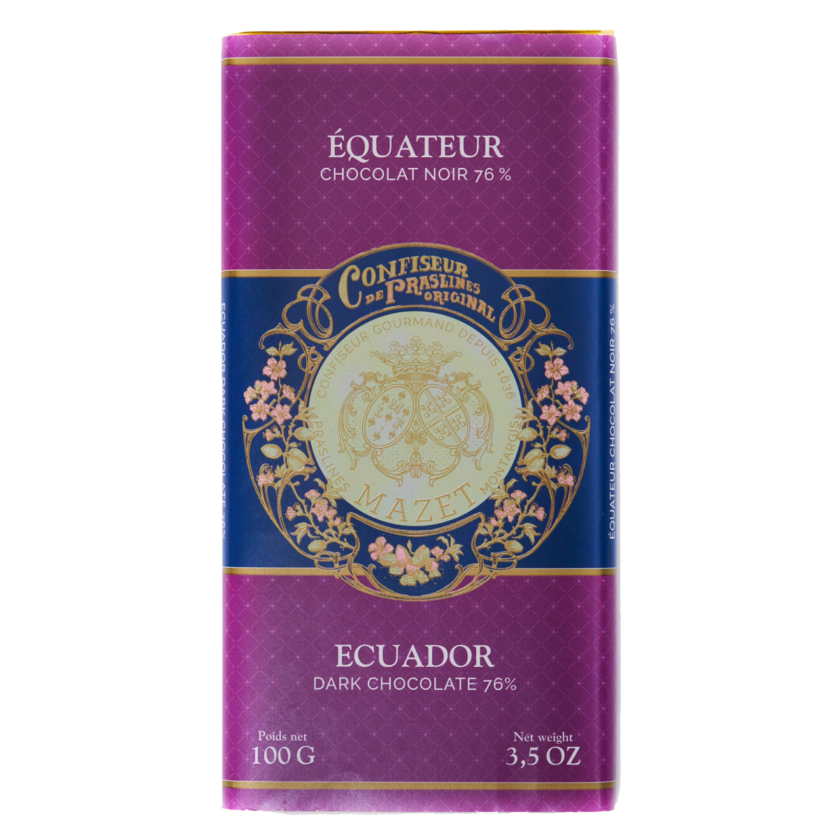 Tablettes de Chocolat - Tablette Chocolat noir EQUATEUR...
