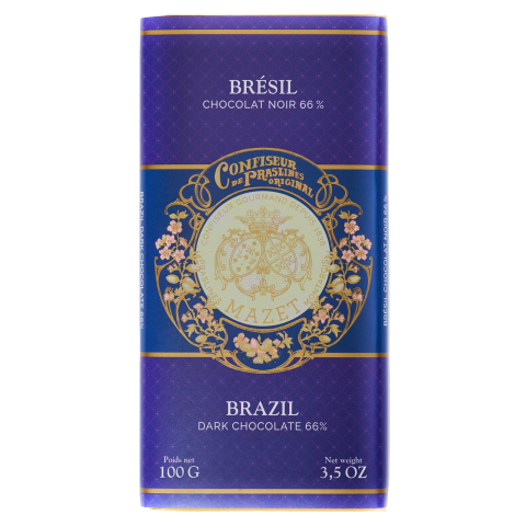 Tablettes de Chocolat | Tablette Chocolat noir BRESIL 100g