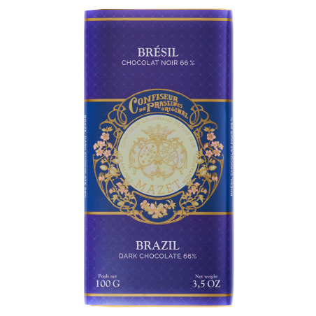 Tablettes de Chocolat | Tablette Chocolat noir BRESIL 100g