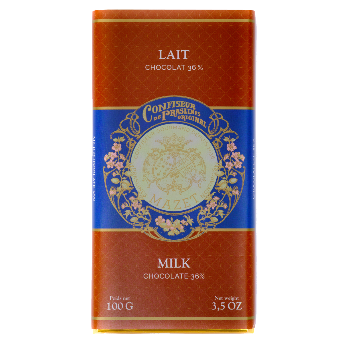 Tablettes de Chocolat - Tablette Chocolat lait 100g