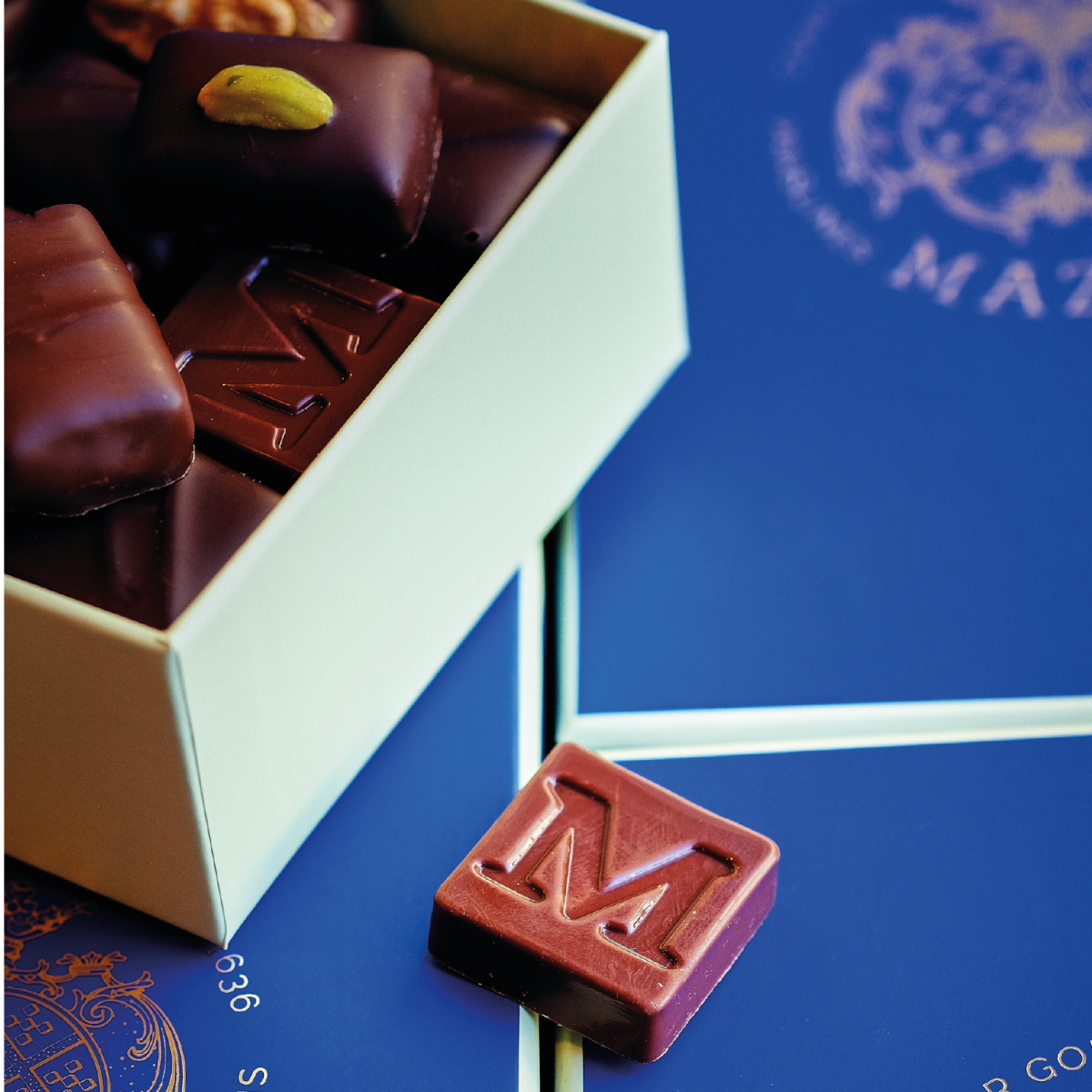 Ballotins de Chocolats | Chocolats assortis, ballotin bleu