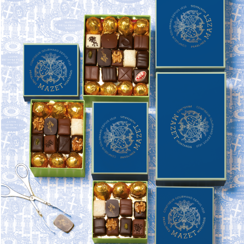 Ballotin de Chocolats assortis (bleu)