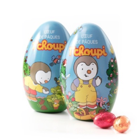 Oeuf Métal TChoupi Oeufs Praliné alu