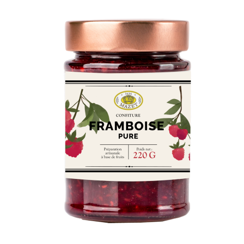 Confitures - Confiture framboise pure 220g