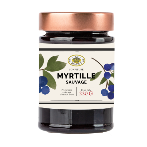 Confiture myrtille sauvage 220g