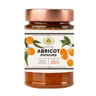 Confitures - Confiture abricot pistache 220g