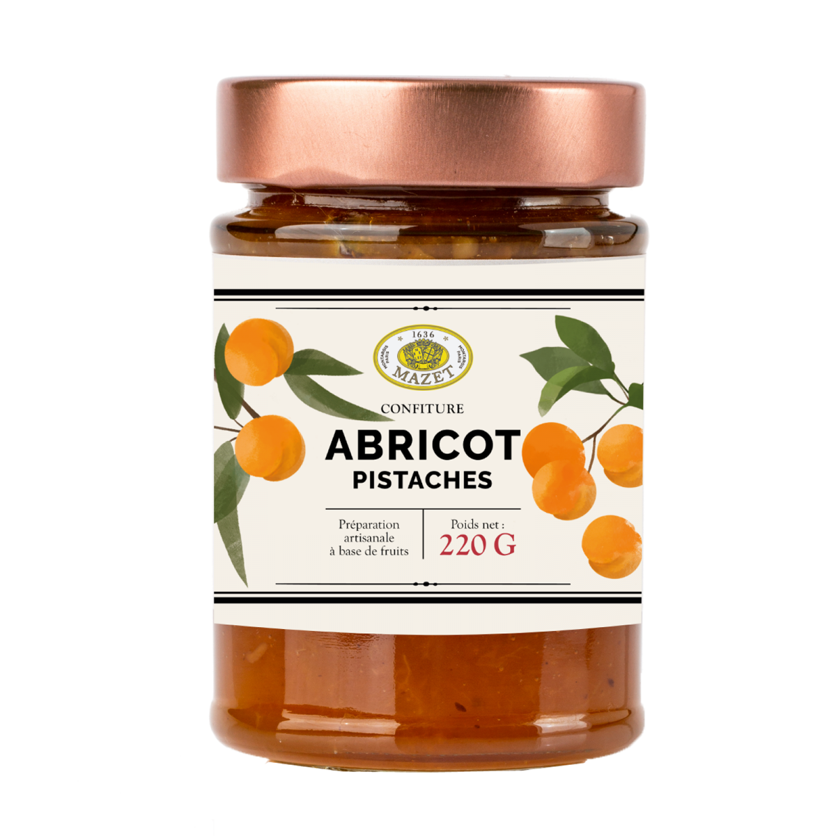 Confiture abricot pistache