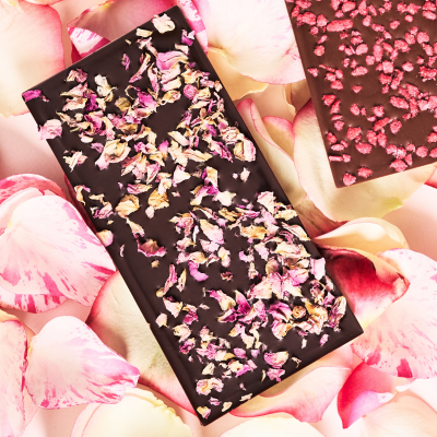 Route de la Rose 2023 - Tablette Chocolat Noir & Rose