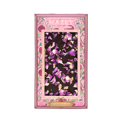 Tablette Chocolat Noir & Rose