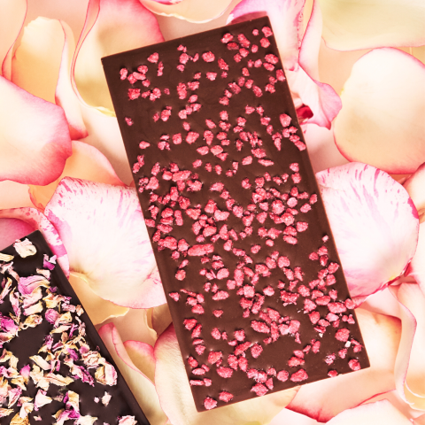 Tablette Chocolat Lait & Rose