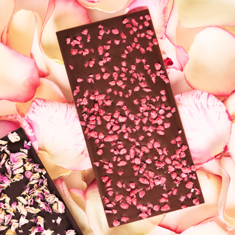 Route de la Rose 2025 | Tablette Chocolat Lait & Rose