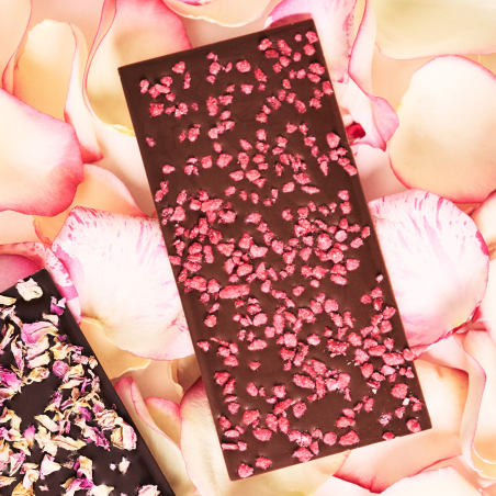 Route de la Rose 2025 | Tablette Chocolat Lait & Rose