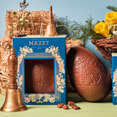 Oeuf Blason Chocolat Lait - Pâques 2025 - Boutique en ligne