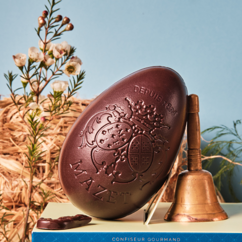Oeuf Blason Chocolat Noir - Pâques 2025 - Boutique en ligne