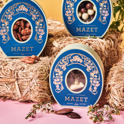 Boite Surprise Friture Chocolat Lait Noir Blanc - Pâques 2025