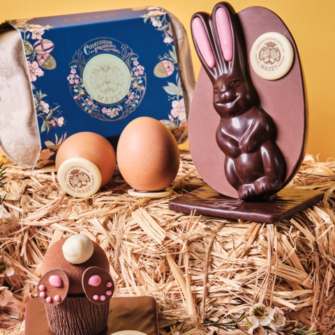 Boite de 6 Oeufs coquille Praliné Noisette