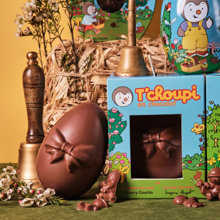 T'choupi Oeuf de Pâques Coco Chocolat lait - Tchoupi fête Pâques 2025