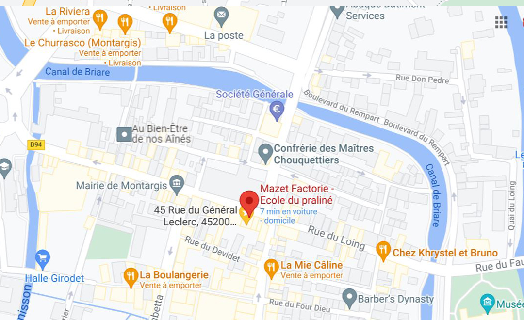 Map - Factorie Mazet