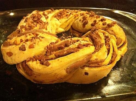 La recette de Sel et poivre : Brioche aux praslines façon kringle estonien
