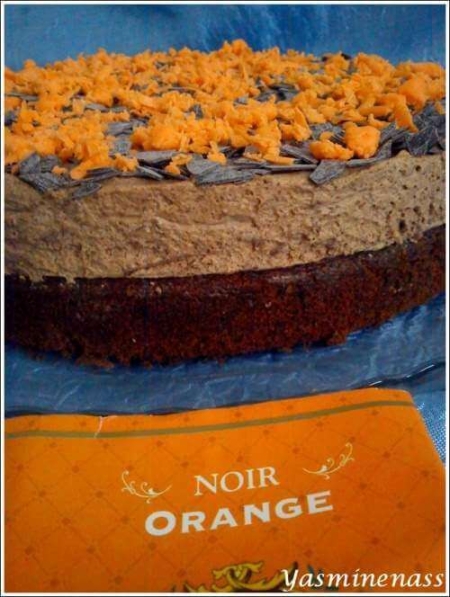 La recette de Yasminenass : Entremet chocolat orange