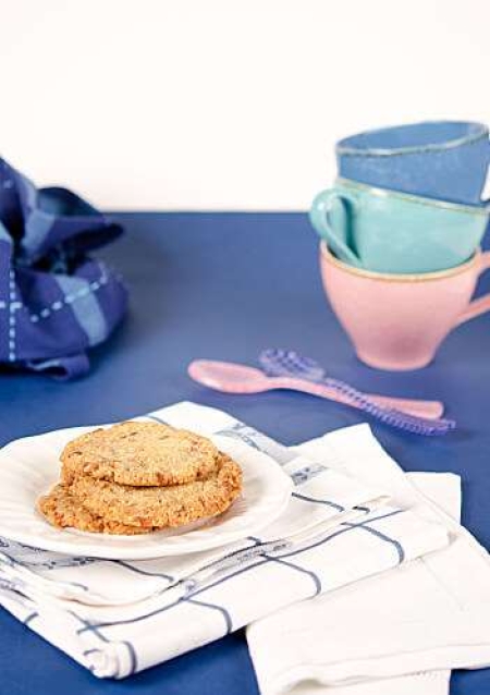 La recette de Mamina.fr : Galettes croustillantes aux brisures de pralines