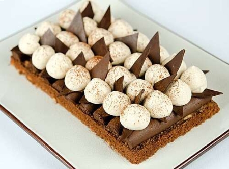 La recette de Mamina.fr : Gâteau craquant au chocolat et praliné