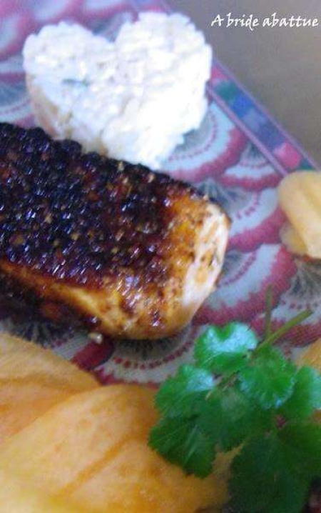 La recette de A bride abattue : Pavé de saumon Saint Valentin