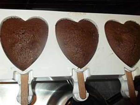 La recette de Ma cuisine en toute simplicité : Sucettes de gâteau choco-coco sans beurre
