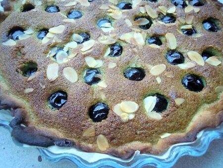 La recette de Le coin repas : Tarte pistachine aux cerises