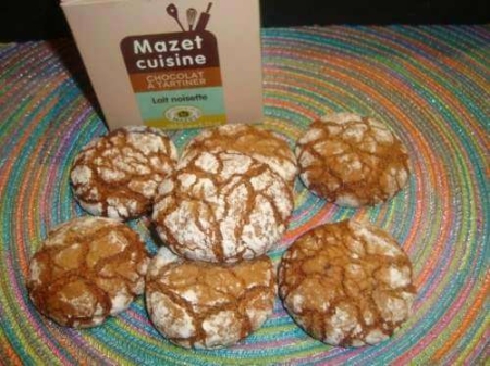 La recette de Virginie : Amaretti à la pâte à tartiner chocolat lait noisette