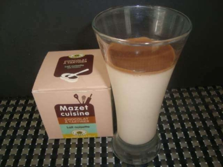 La recette de Virginie : Panna cotta à la pâte à tartiner chocolat lait noisette